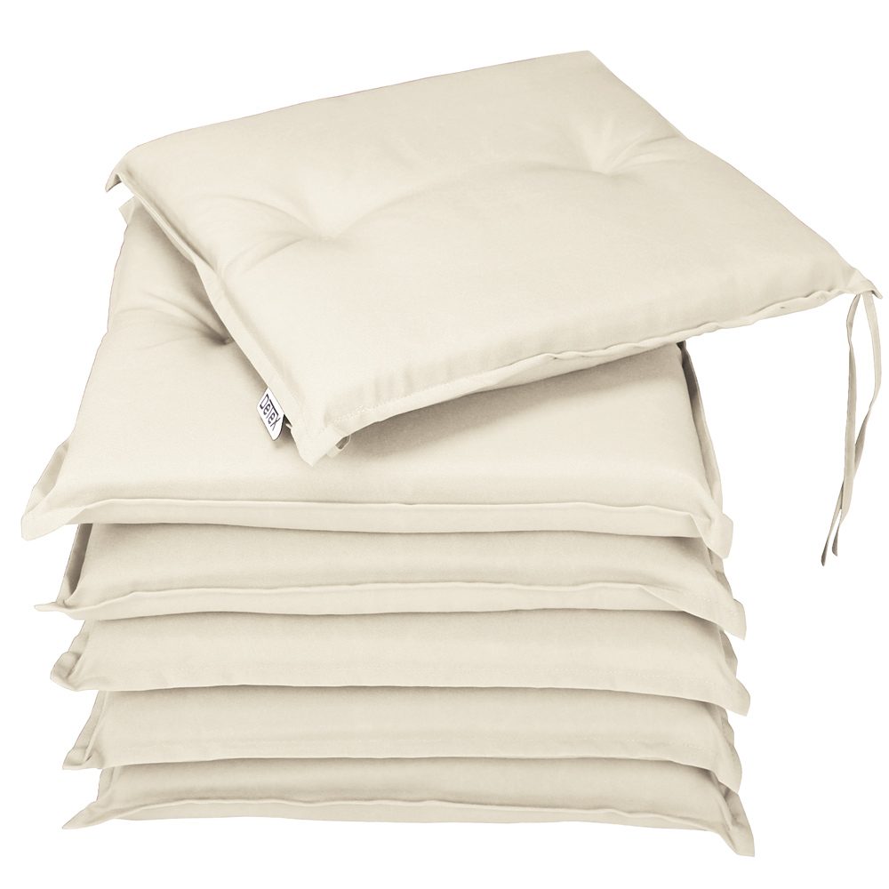 Sitzkissen 6er-Set Boston Creme 43x39x5cm