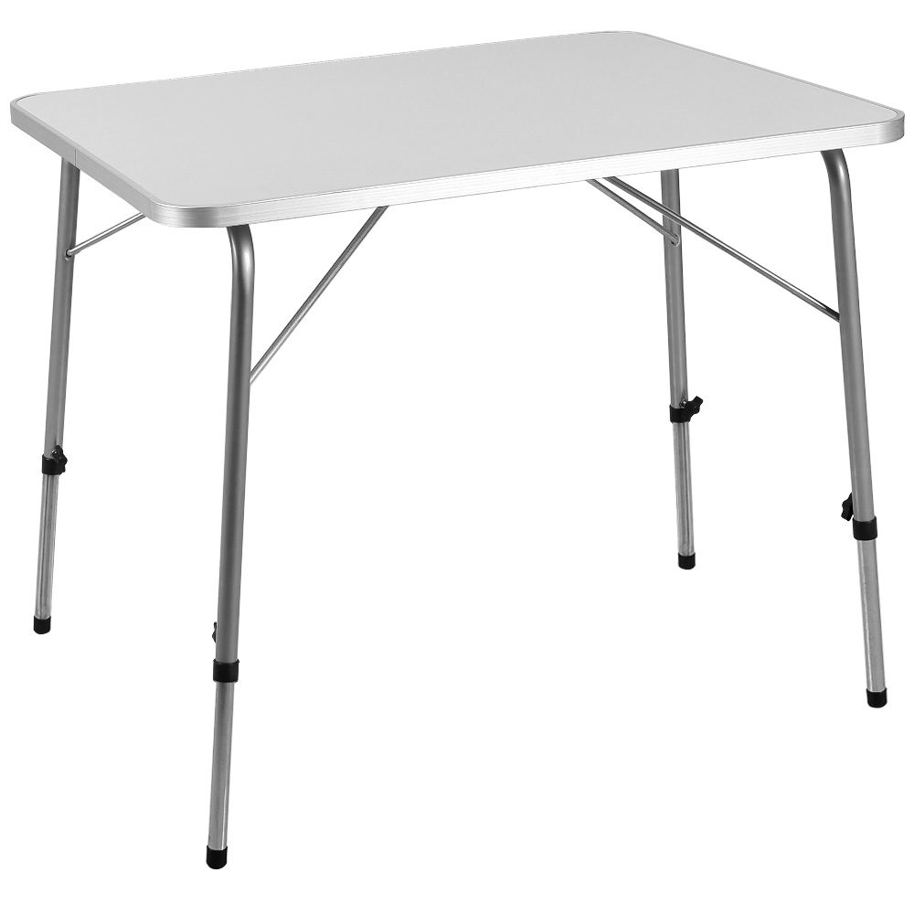 Gartentisch Silber Alu 80x55x50/69cm klappbar