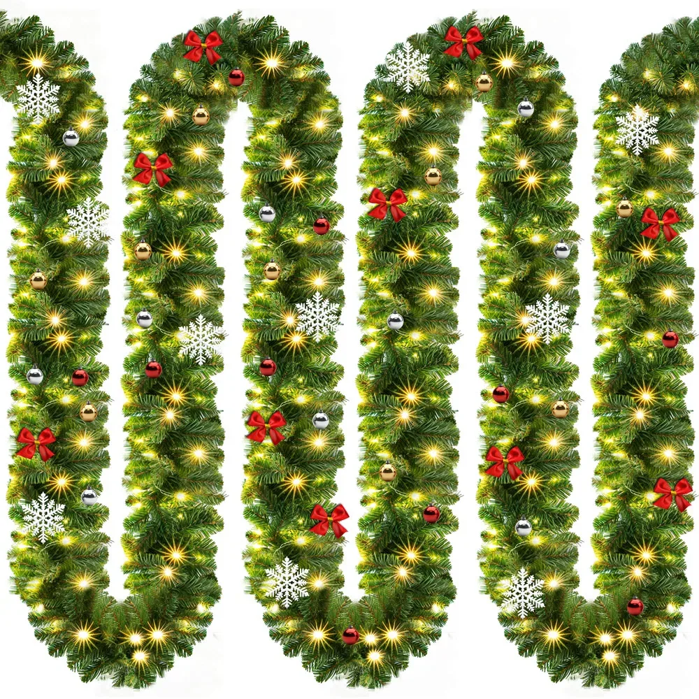Weihnachtsgirlande 5m In-/Outdoor geschmückt