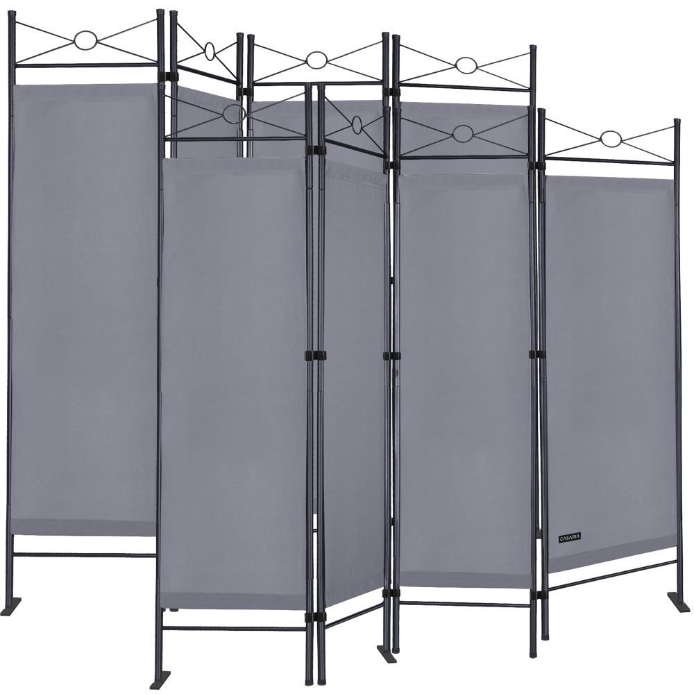 Paravent Lucca 2er-Set Anthrazit 180x163cm
