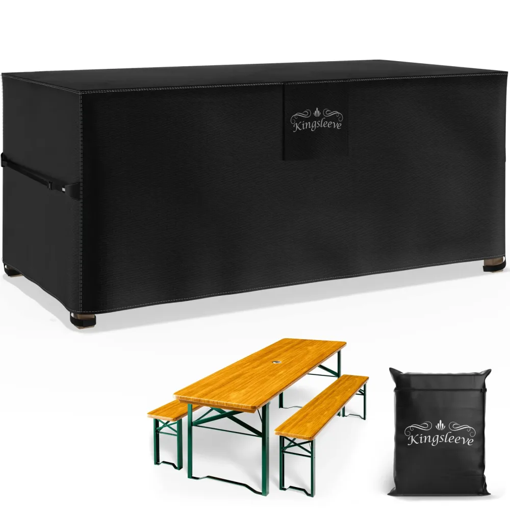 Abdeckplane Bierzeltgarnitur Anthrazit 180x90x74cm 8000mm Wassersäule