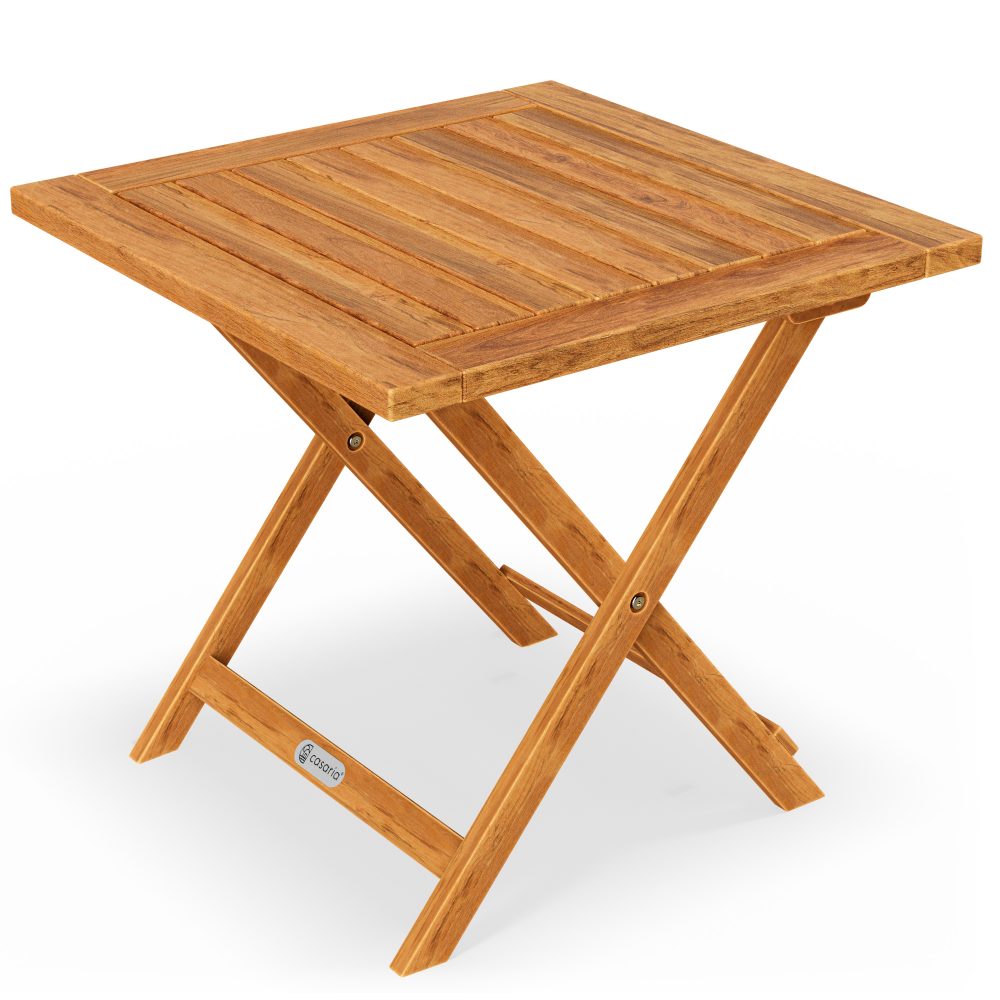 Gartentisch geöltes Akazienholz 46x46cm klappbar