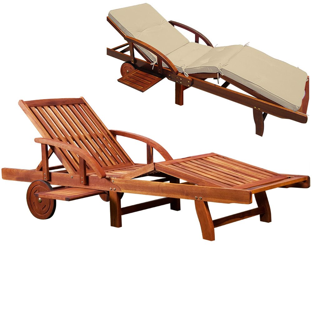 Gartenliege Tami Sun® inkl Auflage Creme