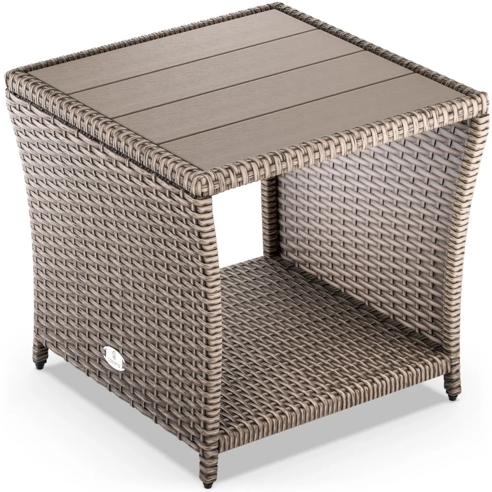 Polyrattan Beistelltisch Vedis Creme 45x45x40cm