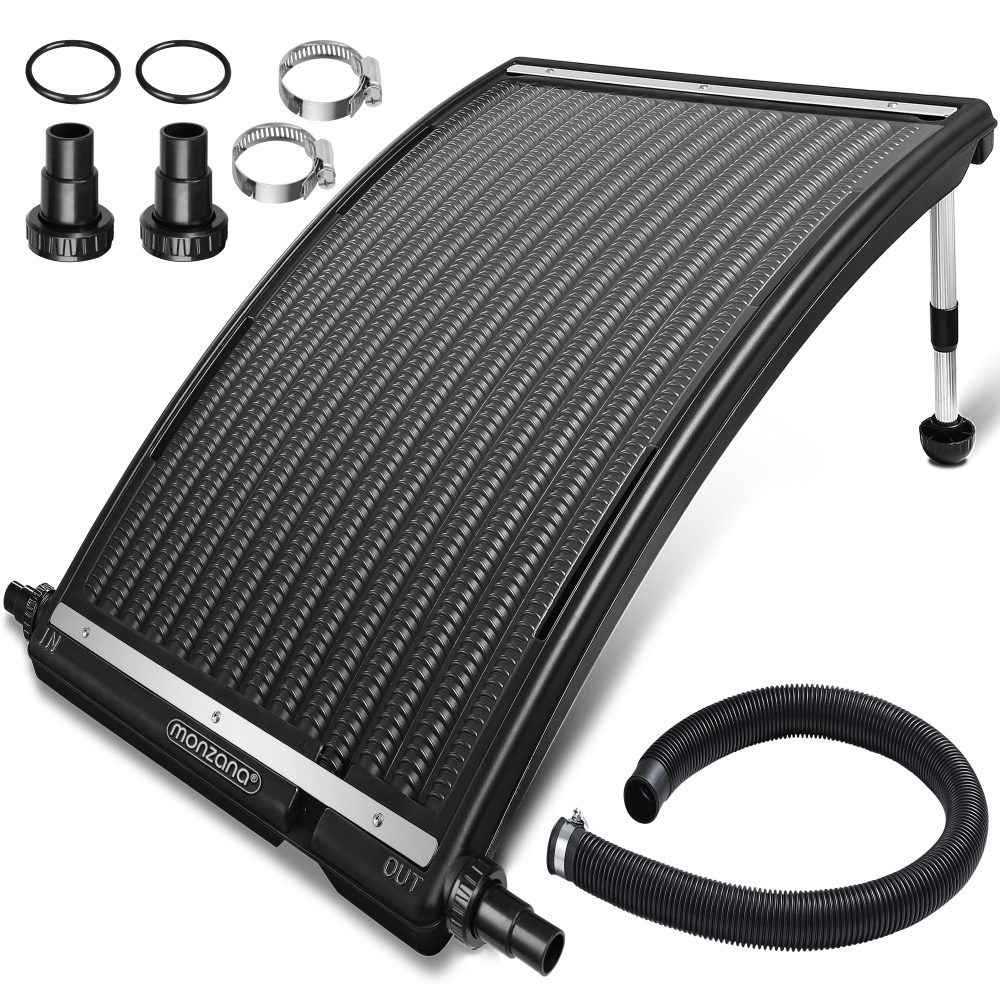 Poolheizung Solar Anthrazit 112x55x14cm Sonnenkollektor Solarheizung