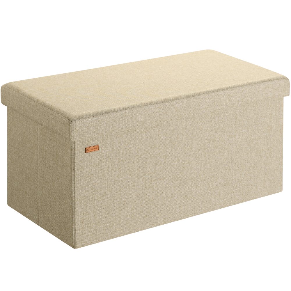 Sitzbank Beige 76x38x38cm MDF faltbar