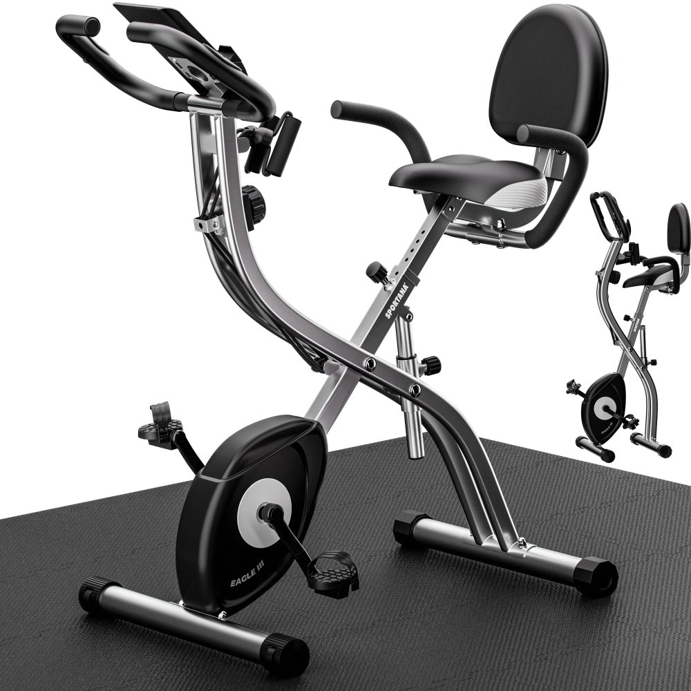 Heimtrainer Fahrrad Eagle 3 klappbar Pulssensoren