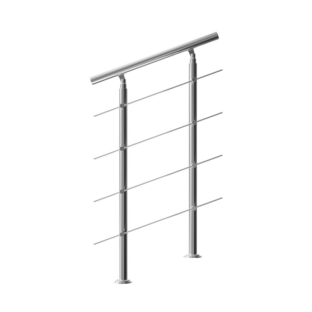 Treppengeländer Edelstahl 80cm 4 Streben