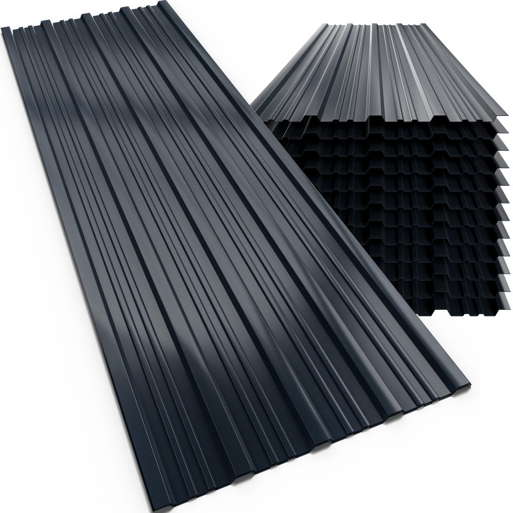 Trapezblech 28er-Set Anthrazit 110x46cm