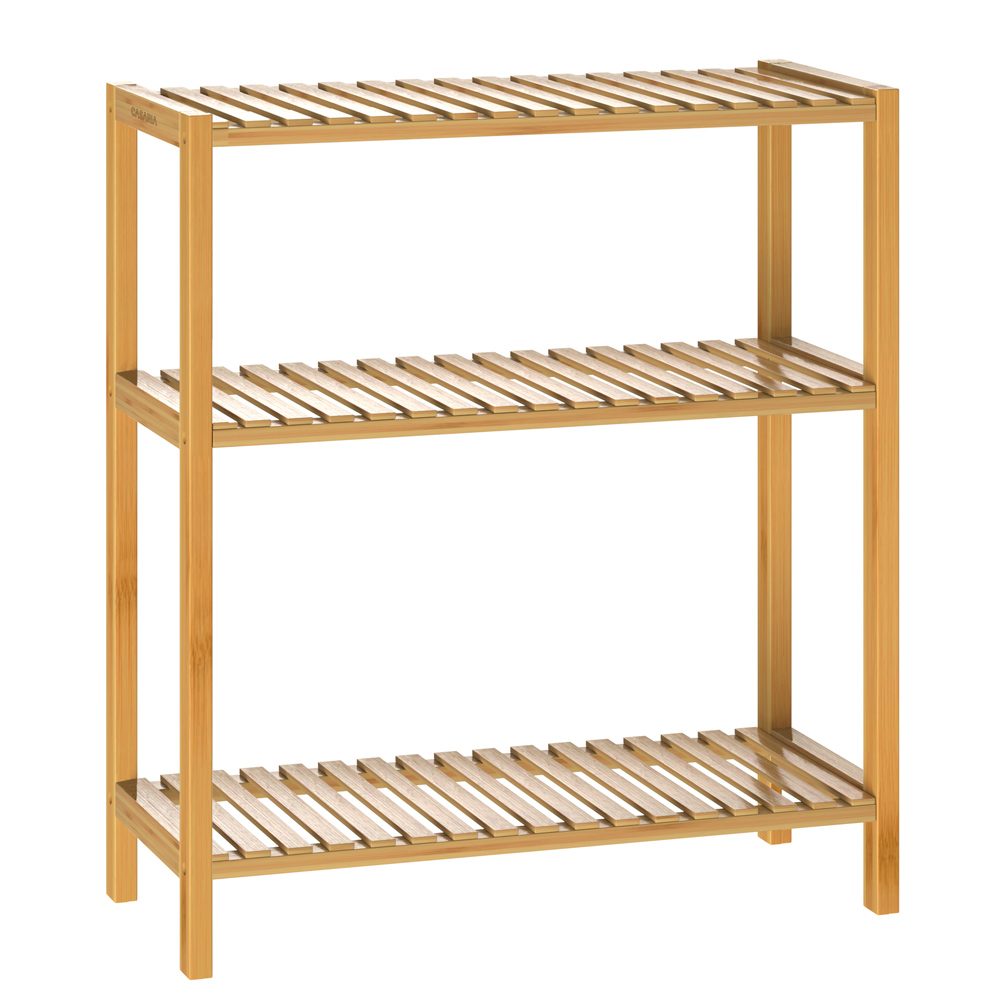 Standregal Badregal Bambus 66x58x26cm