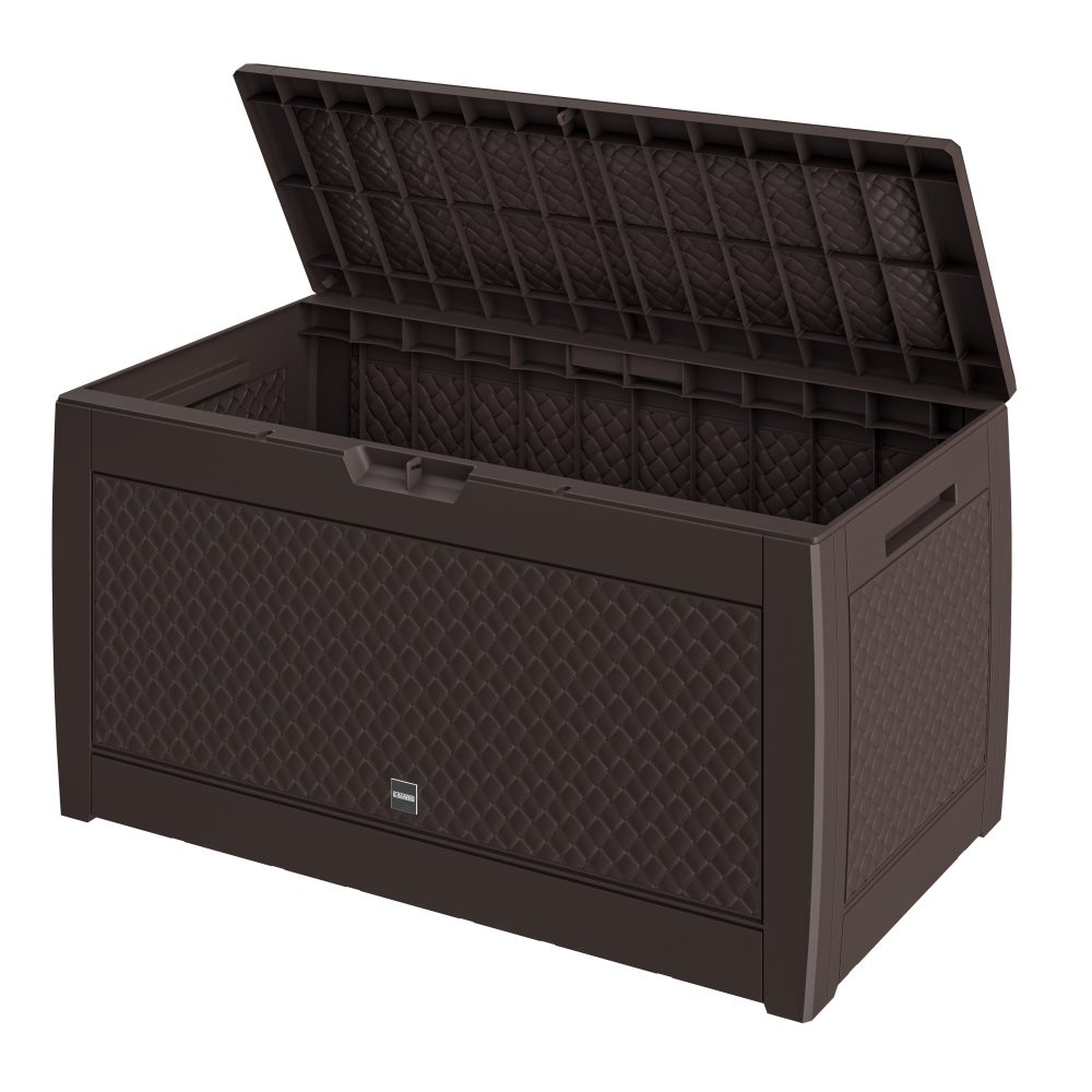 Gartenbox Matuba 310L Braun Flechtoptik wasserdicht