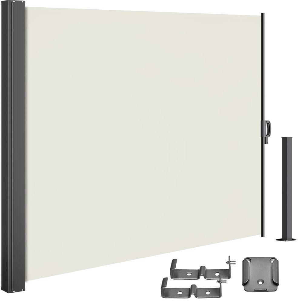 Seitenmarkise Nosara Creme 180x300cm ausziehbar