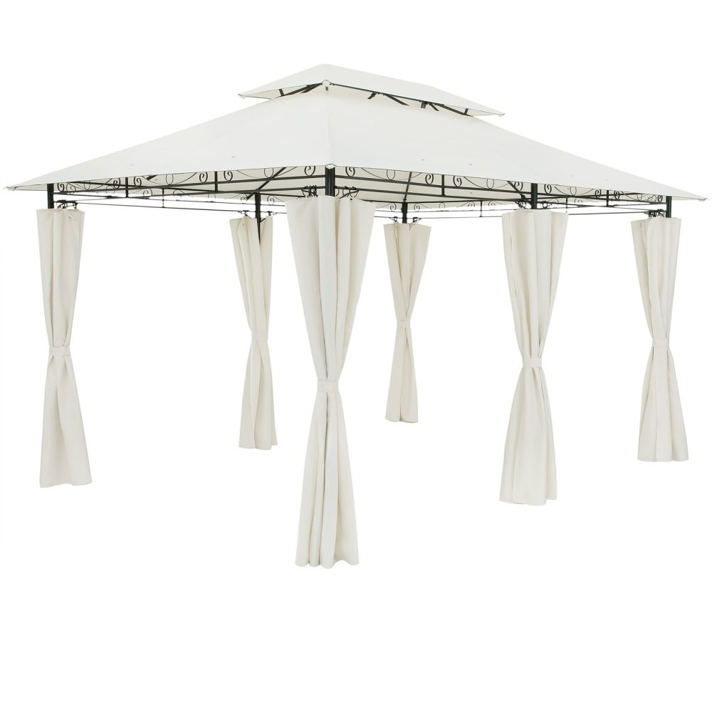 Pavillon Topas Creme 3x4m UV-Schutz 50+