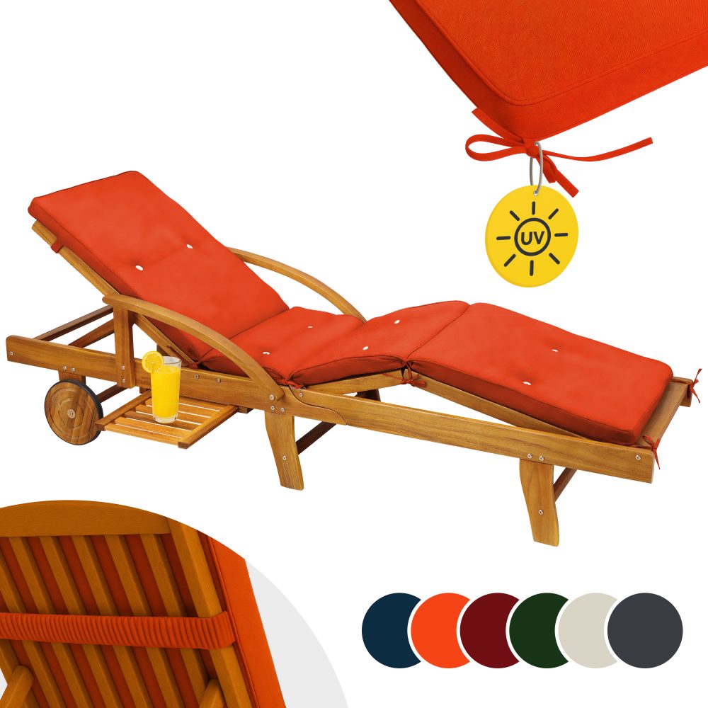 Auflage Sunlounger Creme 195x55x5cm