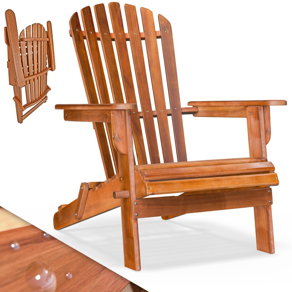 Liegestuhl Adirondack Akazienholz klappbar