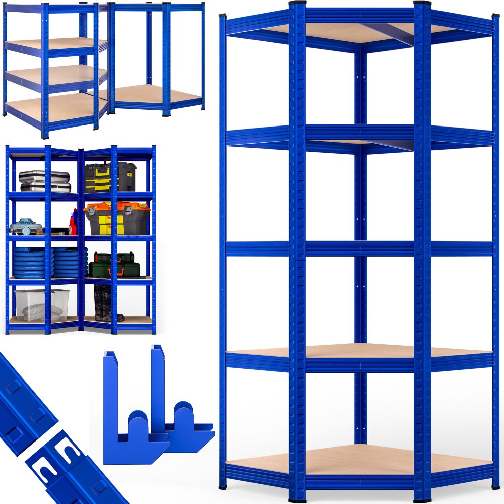 Schwerlasteckregal Blau 180x70x40cm verzinkt 875kg