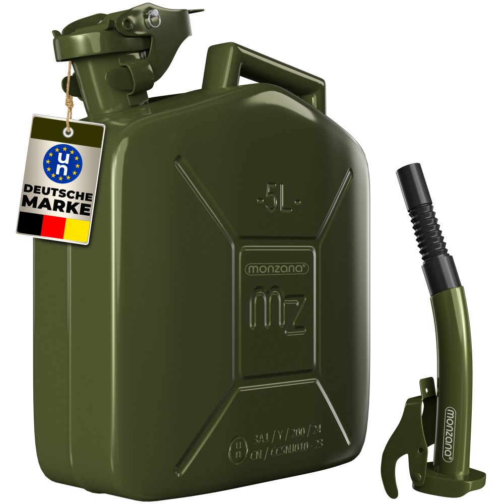 Metallkanister 5L + Ausgießer
