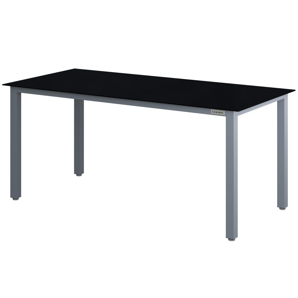 Gartentisch Bern Silber Alu 190x90x75cm
