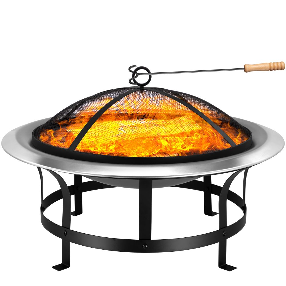 Feuerstelle Edelstahl Ø75cm