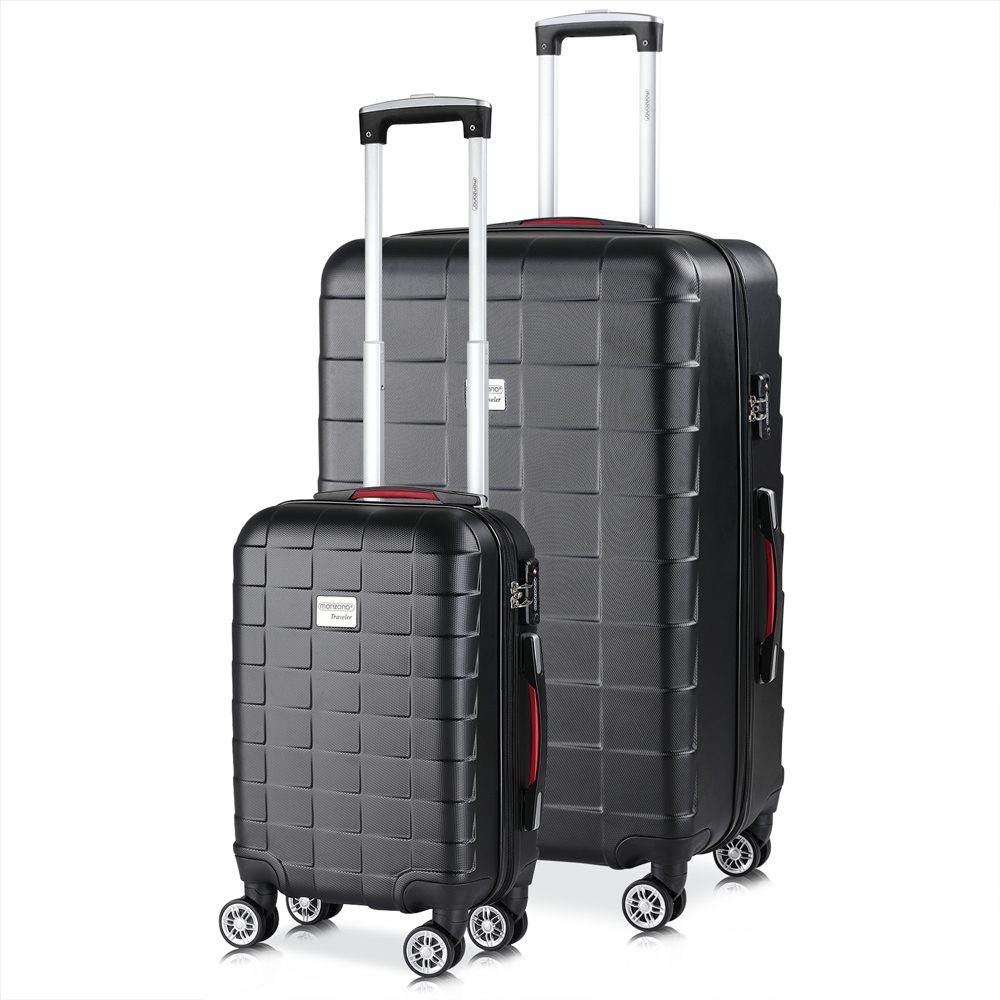 Hartschalenkoffer-Set 2-tlg Exopack Schwarz ABS