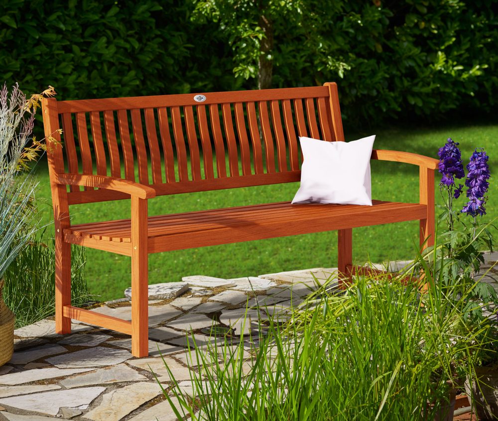 Gartenbank Maxima Eukalyptusholz FSC®-zertifiziert 152x55x92cm