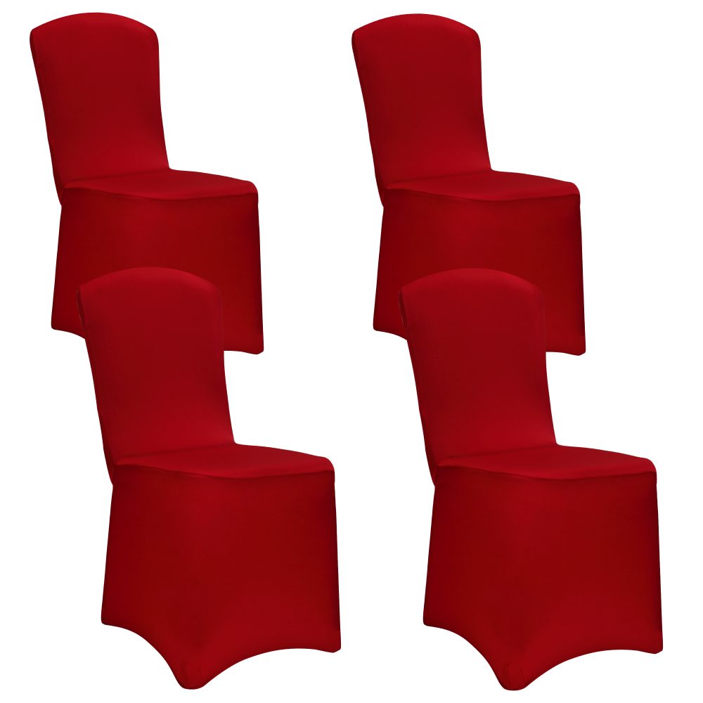 Stuhlhusse 4er-Set Bordeaux OEKO-TEX®
