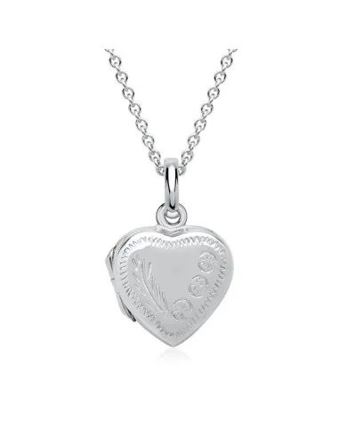 Medaillon aus 925er Silber mit Muster – Für Erinnerungen - Halsketten und Anhänger