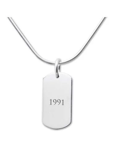 Dog Tag Kette aus 925 Sterlingsilber – Gravierbar & edel - Halsketten und Anhänger