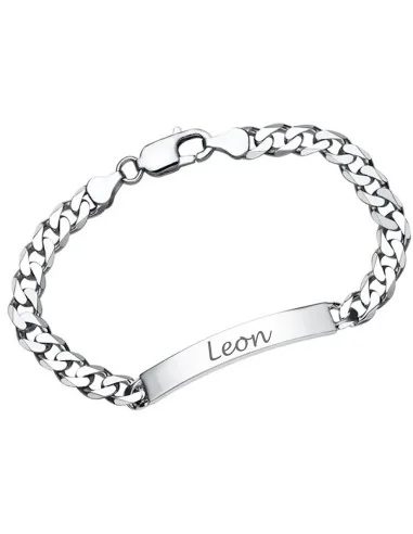 925 Silberarmband mit Namensgravur 6,5mm - Armschmuck und Armbänder