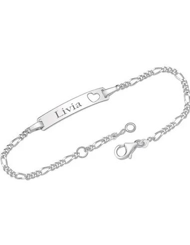 925er Silber Armband Herz inklusive Gravur - Armschmuck und Armbänder