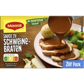 Maggi Sauce zu Schweinebraten ergibt 2x 250ML