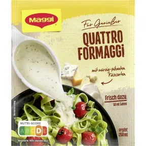Maggi Für Genießer Quattro Formaggi Sauce ergibt 250ML