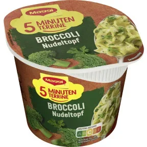 Maggi 5 Minuten Terrine Broccoli-Nudeltopf 50G