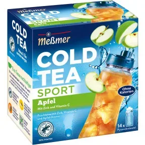 Meßmer Cold Tea Sport Apfel mit Zink und Vitamin C 14ST 38,5G