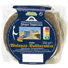 Mestemacher Sylter Walnuss-Vollkornbrot 250G