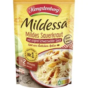 Hengstenberg Mildessa Mildes Sauerkraut mit original Schwarzwälder Speck 400G
