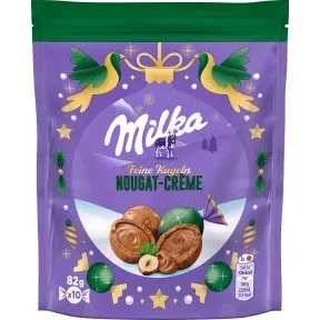 Milka Nougat Schoko Kugel 10ST 82G
