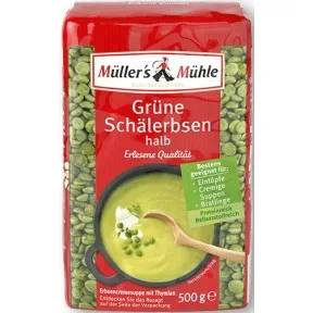 Müller's Mühle grüne Schälerbsen 500G