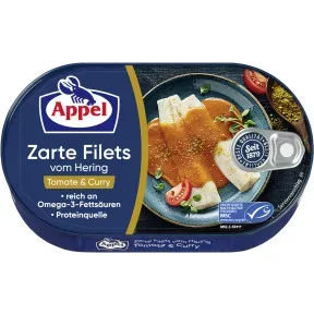 Appel Heringsfilets Tomate & Curry 200G