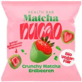 Nu Bio Nucao Crunchy Matcha Erdbeeren 50G