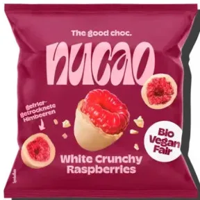 Nu Bio Nucao White Crunchy Raspberries 50G