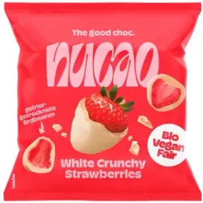 Nu Bio Nucao White Crunchy Strawberries 50G