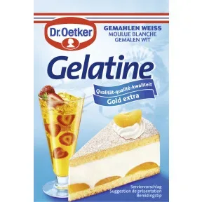 Dr.Oetker Gelatine gemahlen weiss Gold extra 3ST 27G