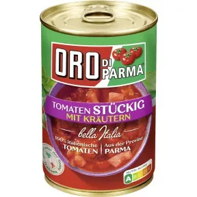 Oro di Parma Tomaten stückig mit Kräutern 400G