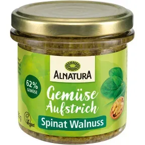 Alnatura Bio Brotaufstrich Spinat Walnuss 135G