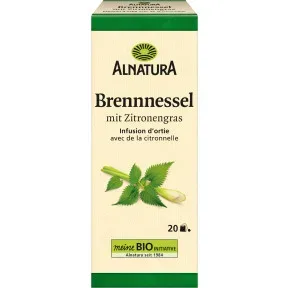 Alnatura Bio Brennnessel Tee mit Zitronengras 20x 1,5 g