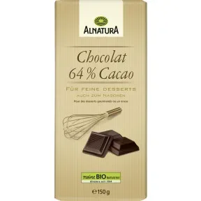 Alnatura Bio Chocolat 64% Cacao 150G