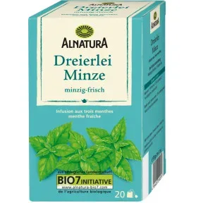 Alnatura Bio Dreierlei Minze Tee 20ST 30G