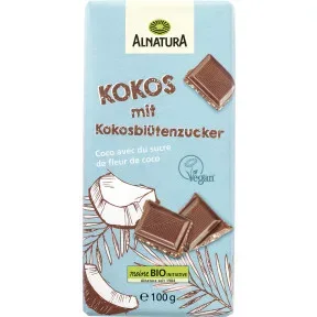 Alnatura Bio Kokos-Schokolade mit Kokosblütenzucker 100G