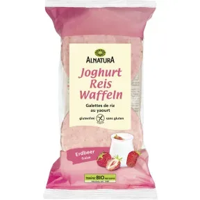 Alnatura Bio Reiswaffeln Joghurt Erdbeer 100G